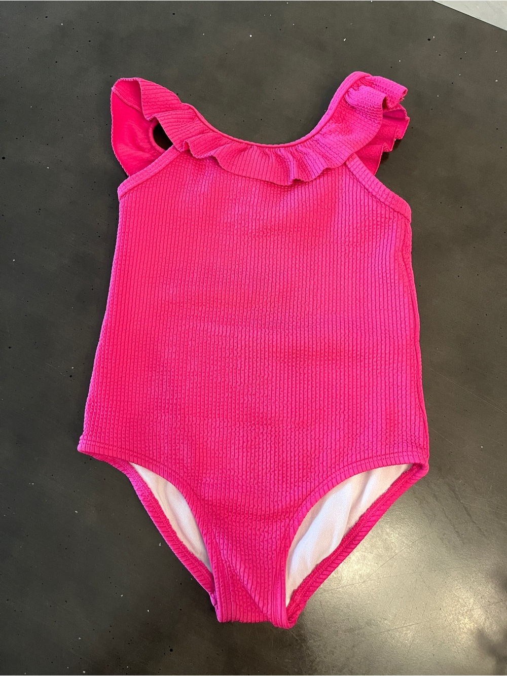 Carter's Hot Pink Toddler Ruffled One-Piece Swimsuit 3T